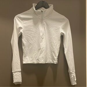 Paragon fitwear quarter zip cropped workout top